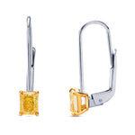 Diamond Drop Leverback Earrings - 2