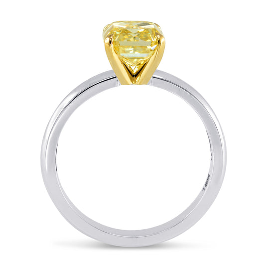 Low Profile Solitaire Diamond Ring Setting - 2