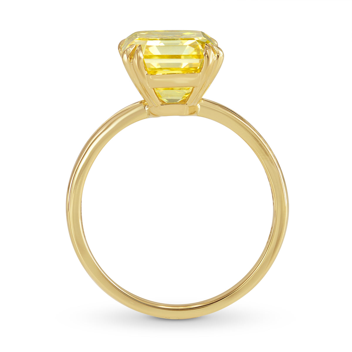 Cut-cornered Double Prong Solitaire Ring Setting - 5