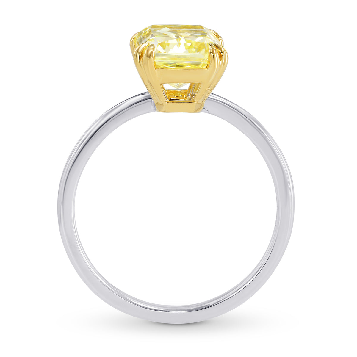 Cut-cornered Double Prong Solitaire Ring Setting - 2