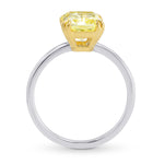 Cut-cornered Double Prong Solitaire Ring Setting - 2