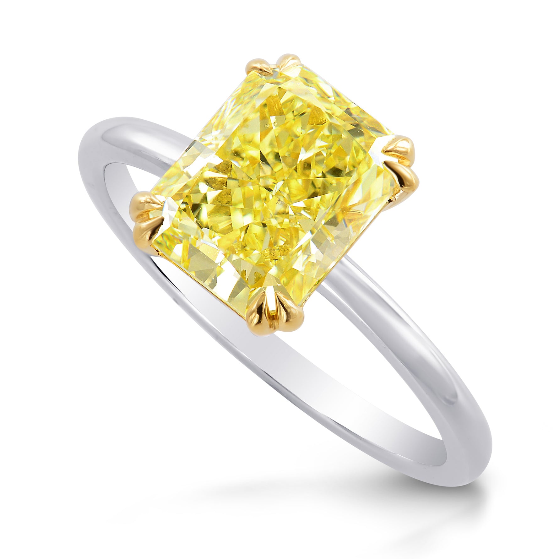 Cut-cornered Double Prong Solitaire Ring Setting - 3