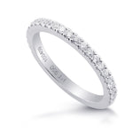 Platinum Diamond Half-Eternity Wedding Band