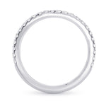 Platinum Diamond Half-Eternity Wedding Band