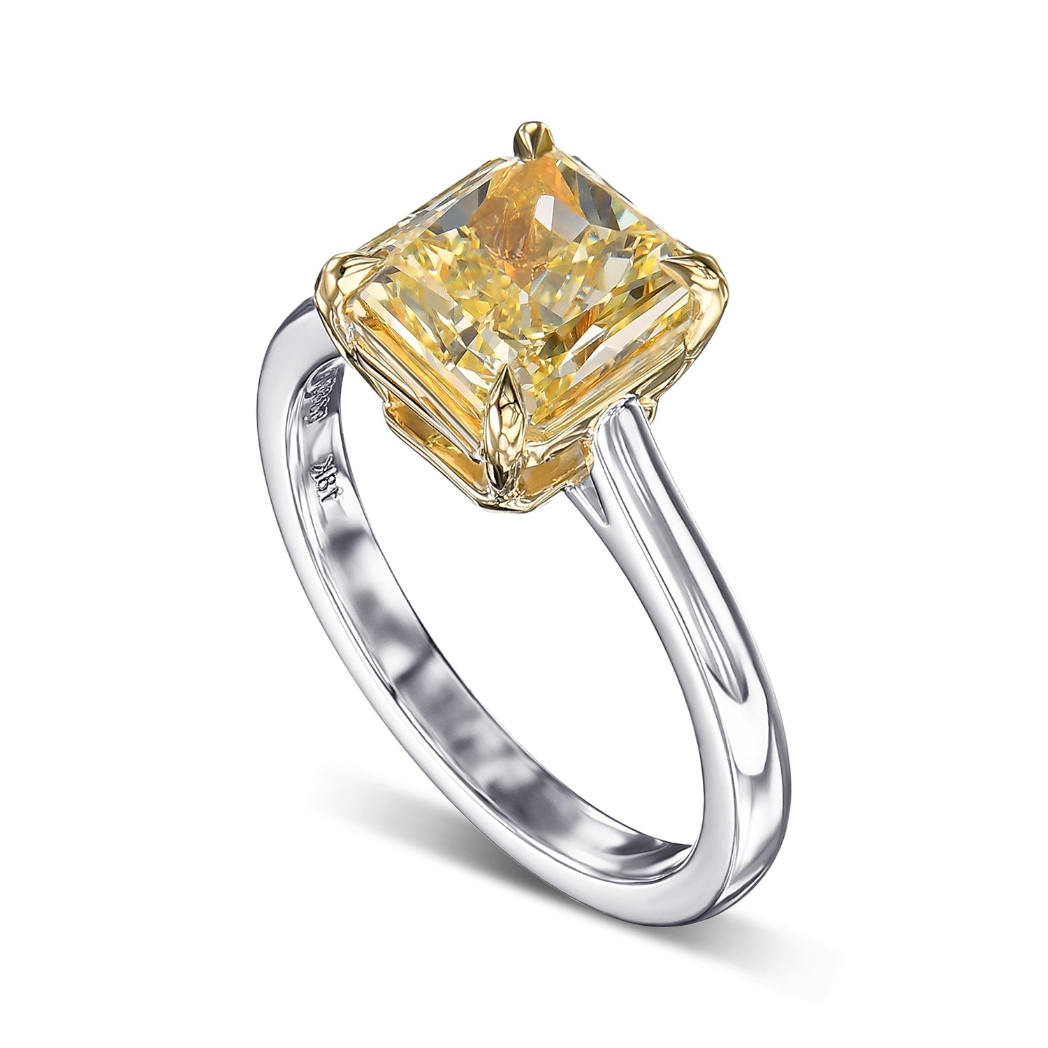 Classic Square 4 Prong Solitaire Ring Setting - 3