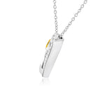 Fancy Vivid Yellow Heart Pendant 