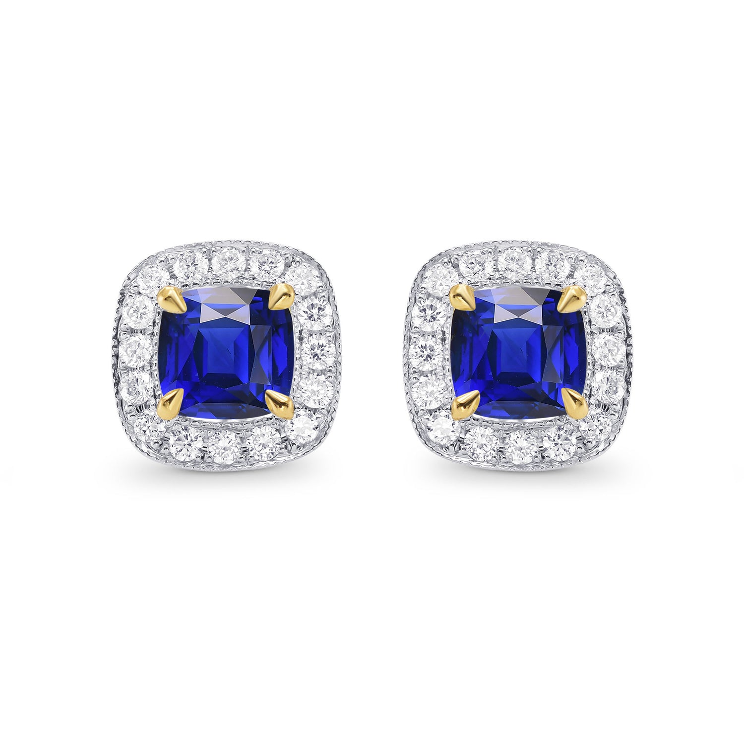 Halo Diamond Earring Settings - 3