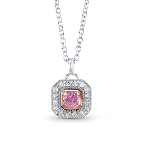 Closed Pave Round Hanging Halo Diamond Pendant Setting