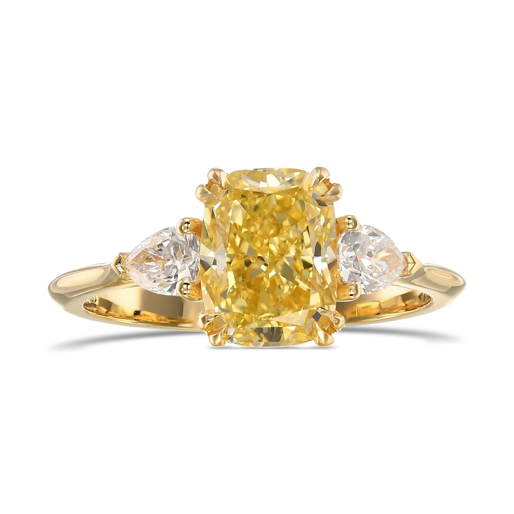 Pear Diamond Side-stone Ring Setting - 6
