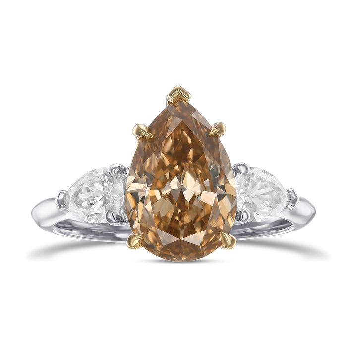 Pear Diamond Side-stone Ring Setting - 3