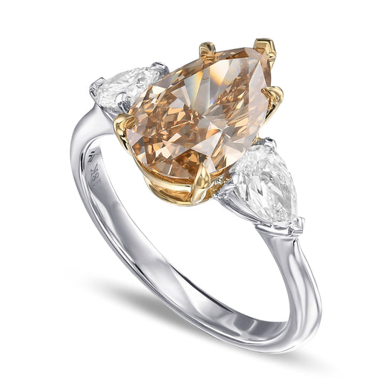 Pear Diamond Side-stone Ring Setting - 5