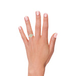 Platinum Collection Color and Fancy Vivid Yellow Diamond Double Halo Ring