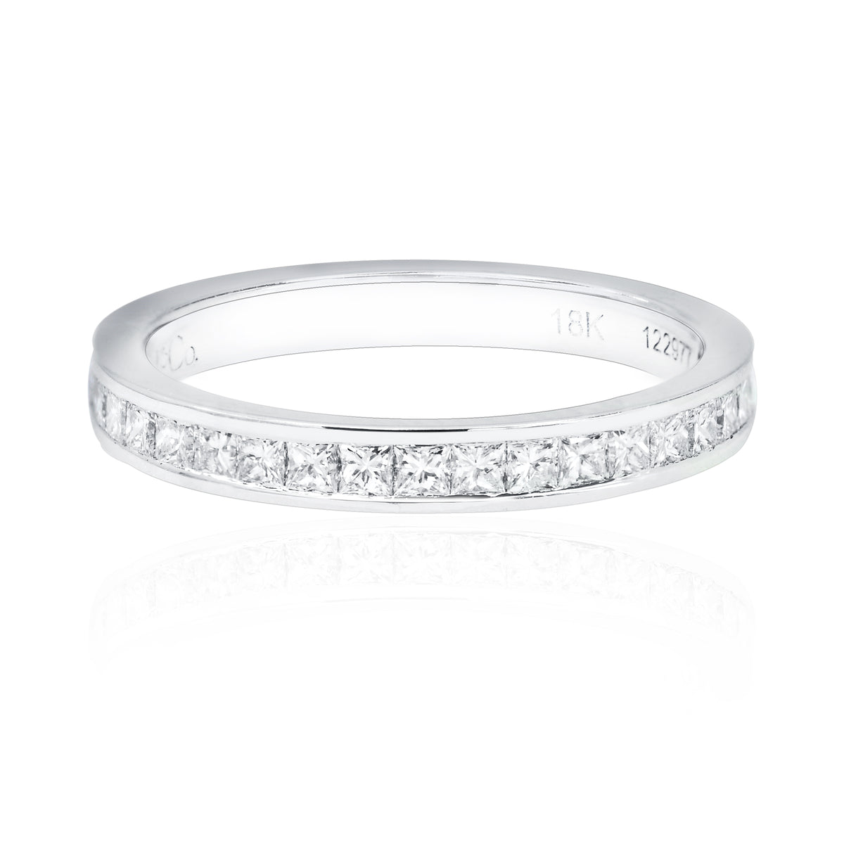 Princess Diamond Half Eternity Wedding Ring