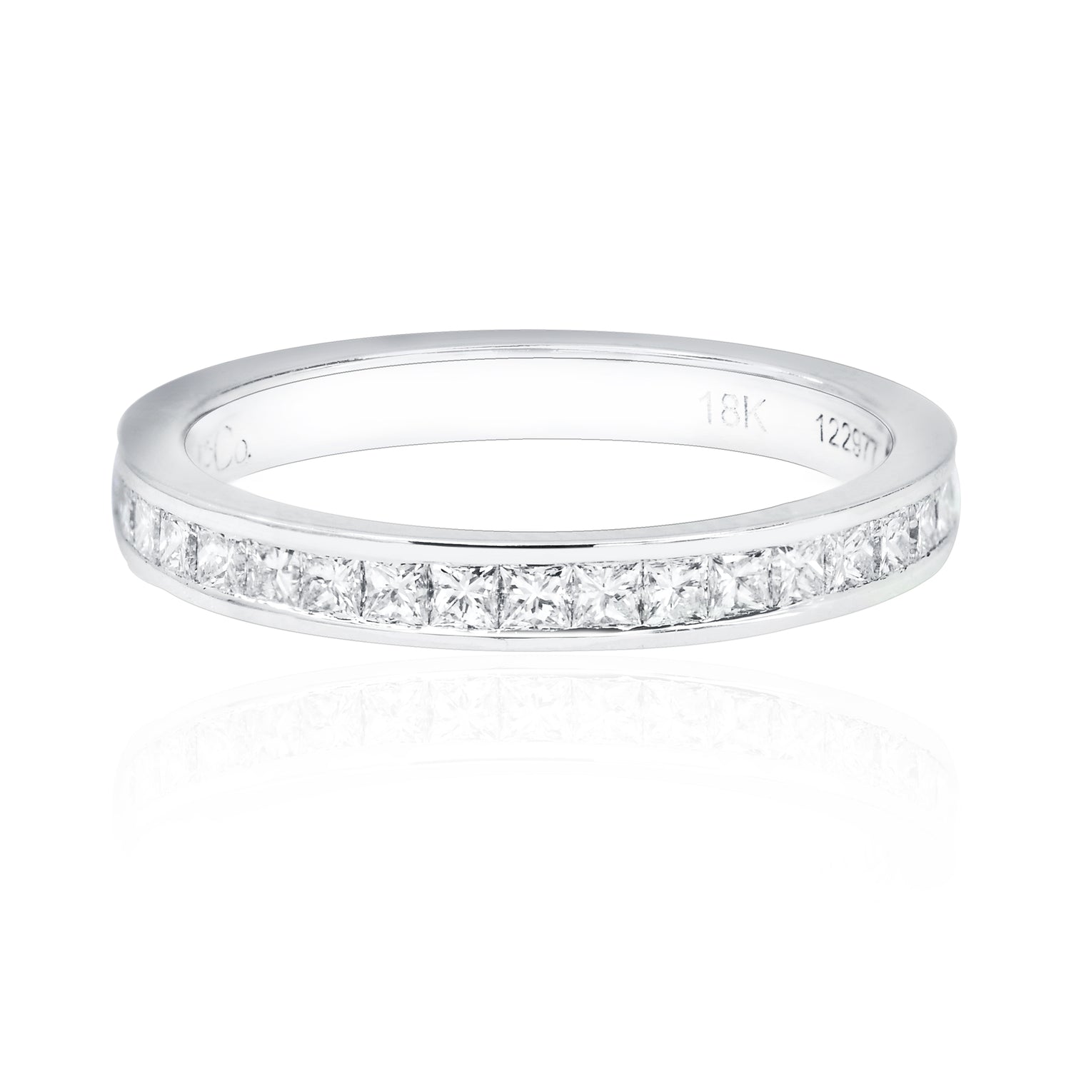 Princess Diamond Half Eternity Wedding Ring