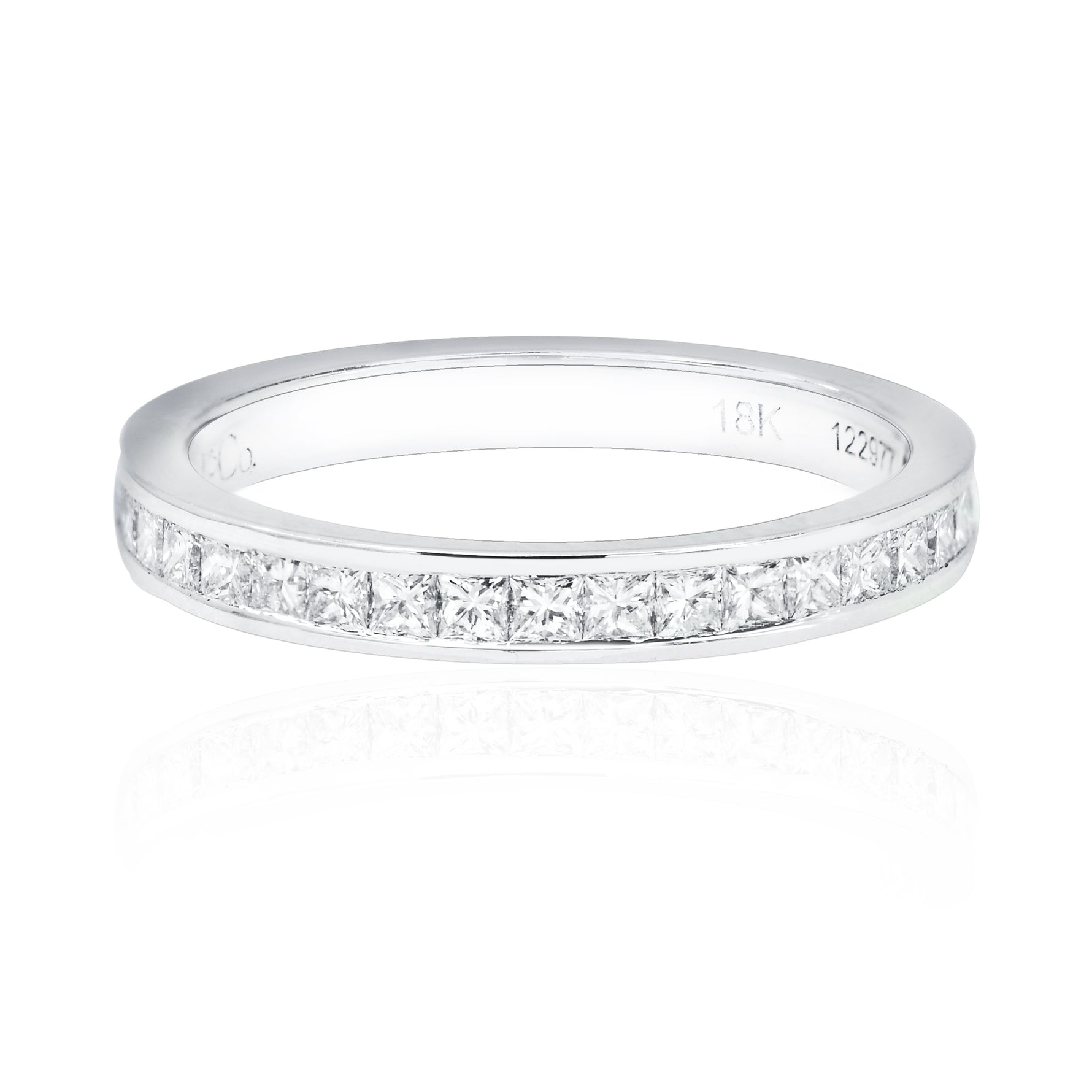 Princess Diamond Half Eternity Wedding Ring