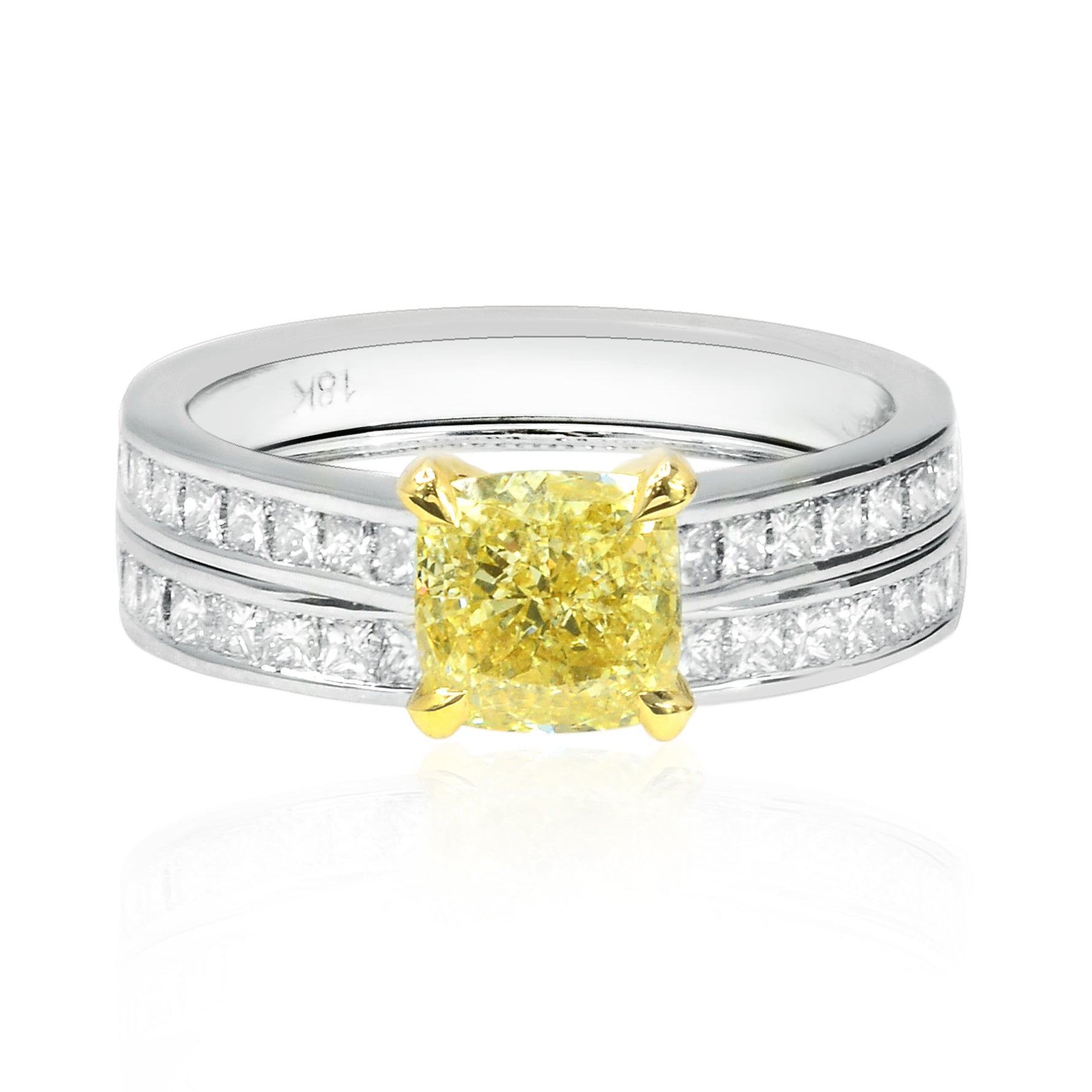 Princess Diamond Half Eternity Wedding Ring