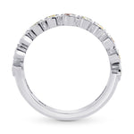 Lilies Collection- Multicolor Diamond Bezel Band Ring