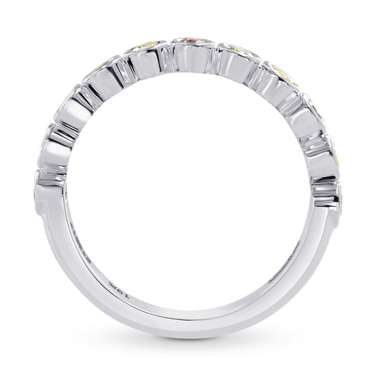 Lilies Collection- Multicolor Diamond Bezel Band Ring