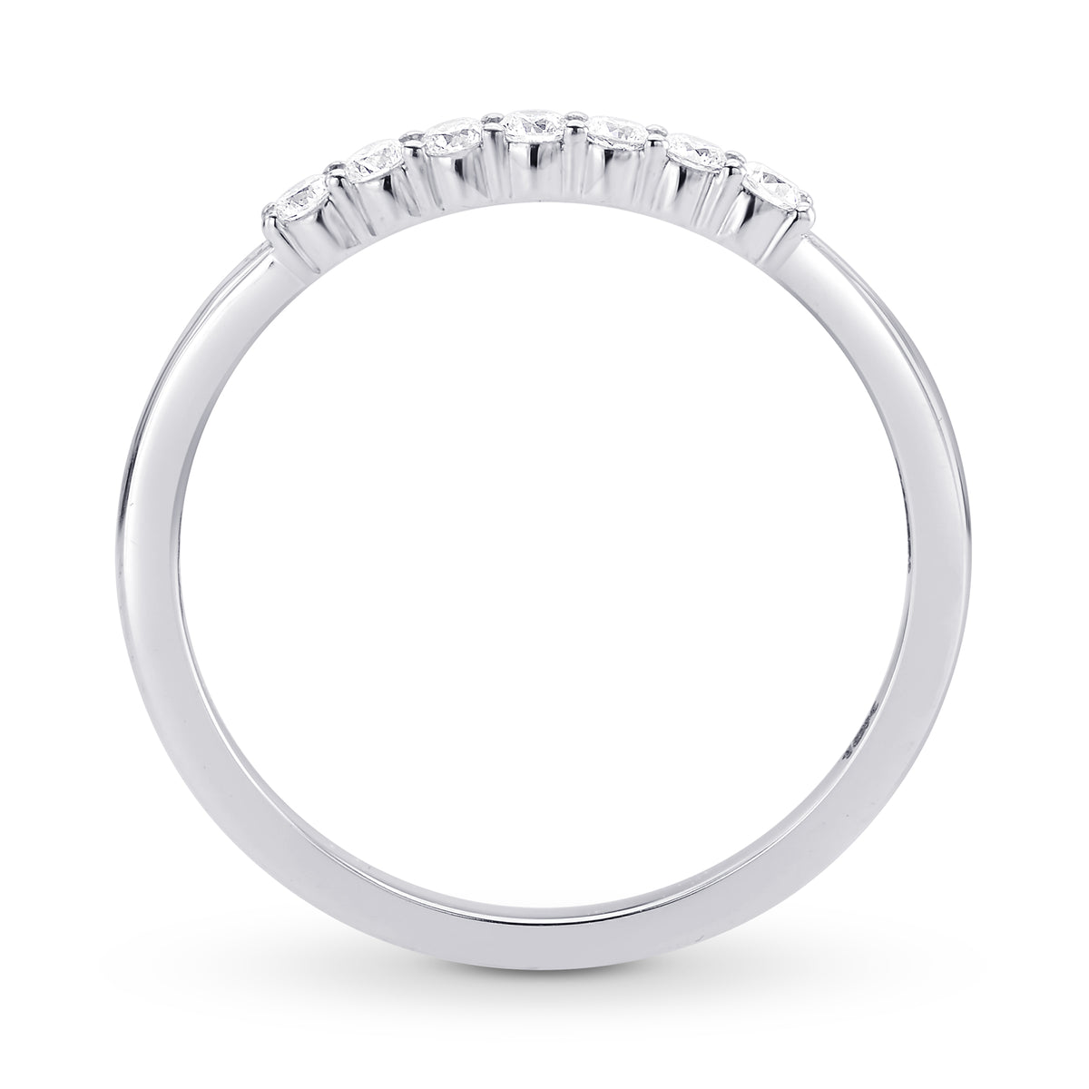 Colorless White Diamond Stacking Band Ring