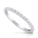 Colorless White Diamond Stacking Band Ring