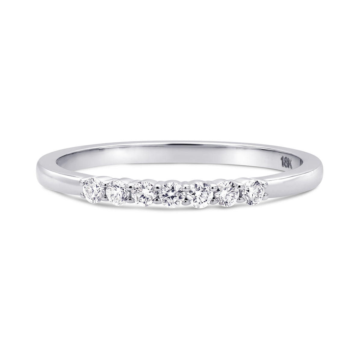 Colorless White Diamond Stacking Band Ring
