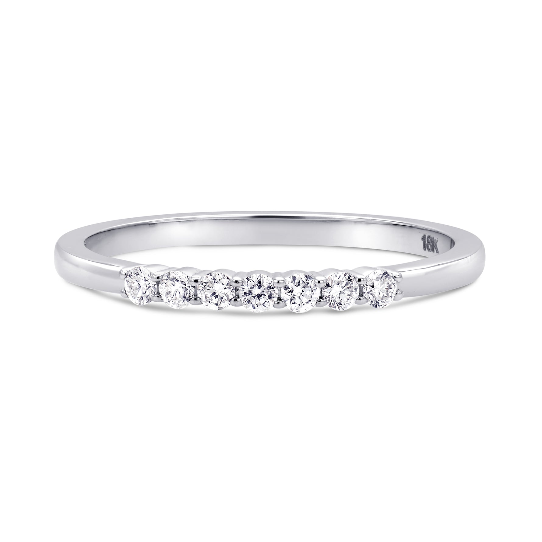 Colorless White Diamond Stacking Band Ring