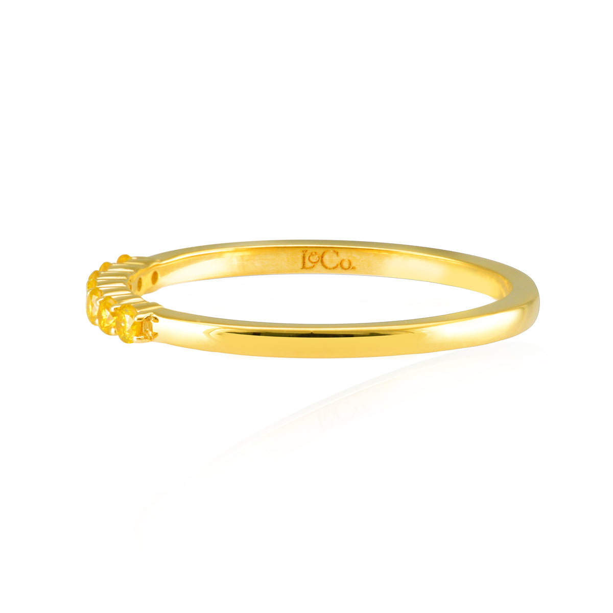 Fancy Intense Yellow Band Ring