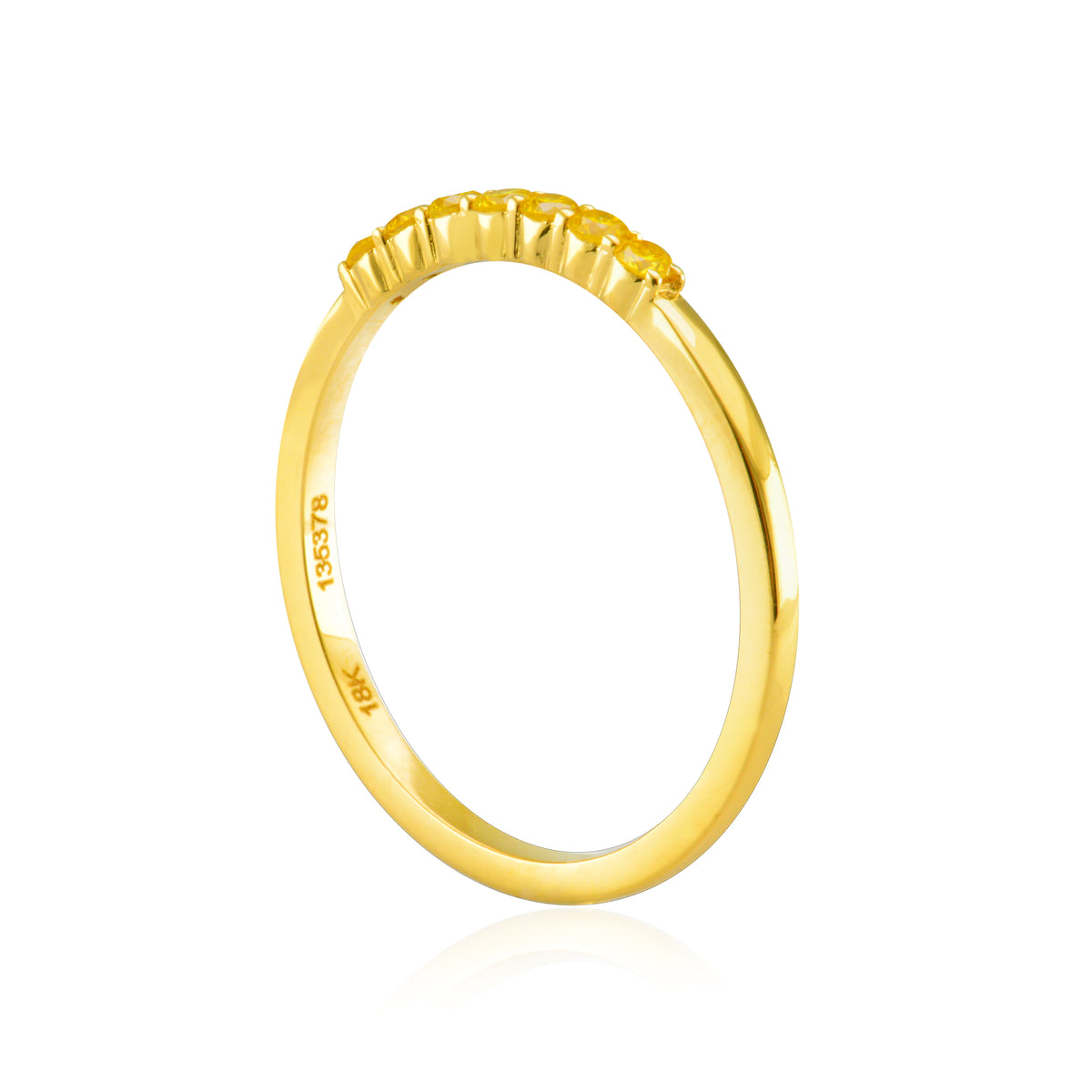 Fancy Intense Yellow Band Ring