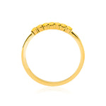 Fancy Intense Yellow Band Ring