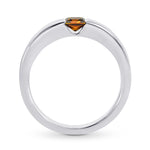 Fancy Deep Brown Orange Diamond Band Ring