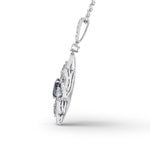 Celtic Knot Tanzanite and  Aquamarine  Pendant