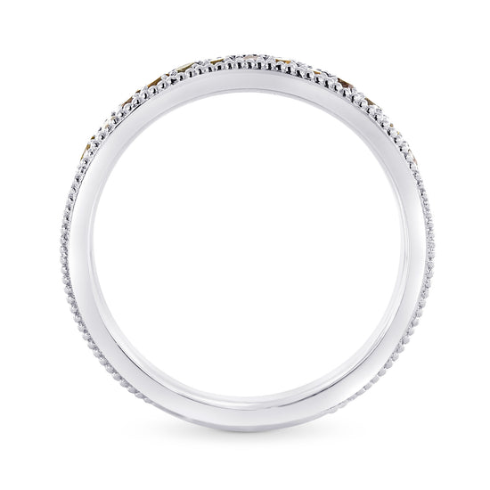 Milgrain Multicolored Diamond Stackable Milgrain Band Ring