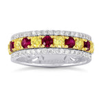 Ruby & Diamond Band ring