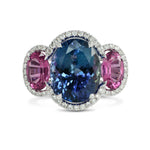 Natural Tanzanite & Spinel Diamond Ring