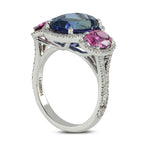 Natural Tanzanite & Spinel Diamond Ring