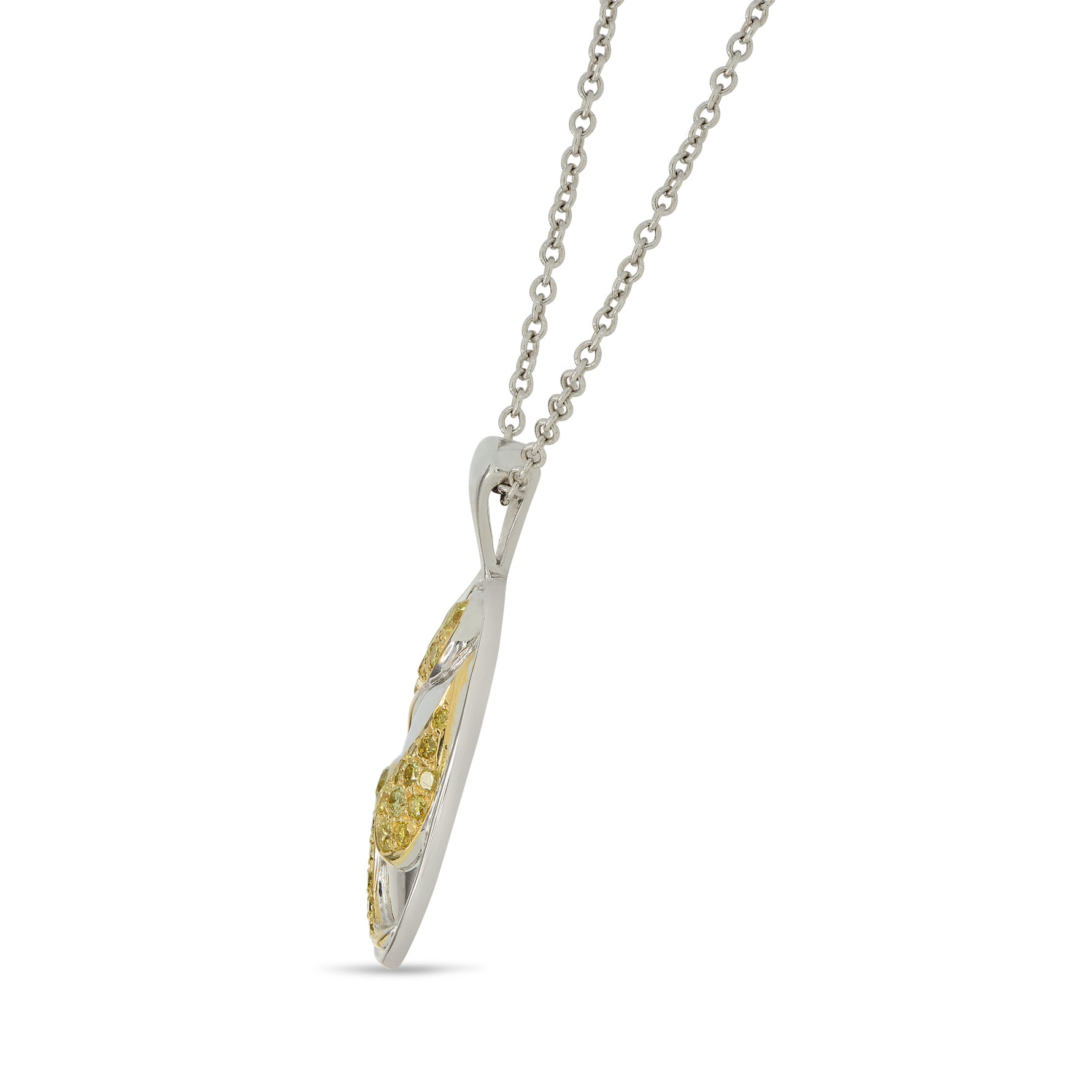 Destiny Fancy Intense Yellow Pave Pendant