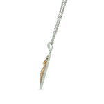 Destiny Fancy Pink and White Pave Pendant