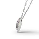 Ruby and Diamond Pave Heart Pendant