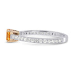 Fancy Vivid Orange Yellow Oval Diamond Ring