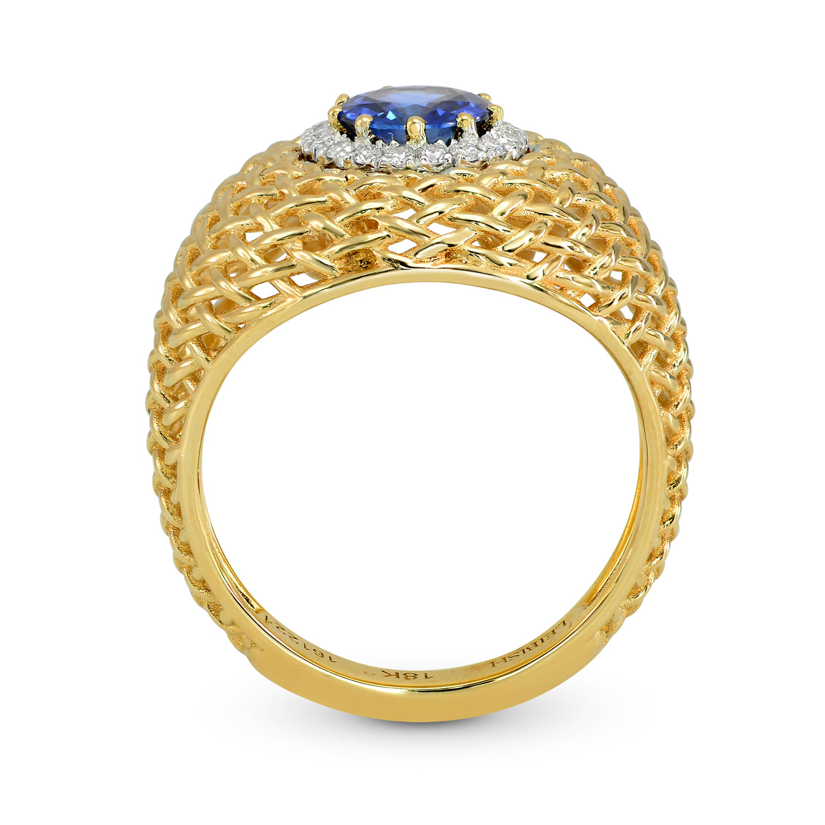 Sapphire & Diamond Designer Ring