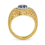 Sapphire & Diamond Designer Ring