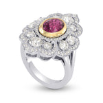 Ruby & Diamond Designer Couture Ring