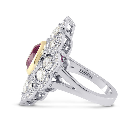 Ruby & Diamond Designer Couture Ring