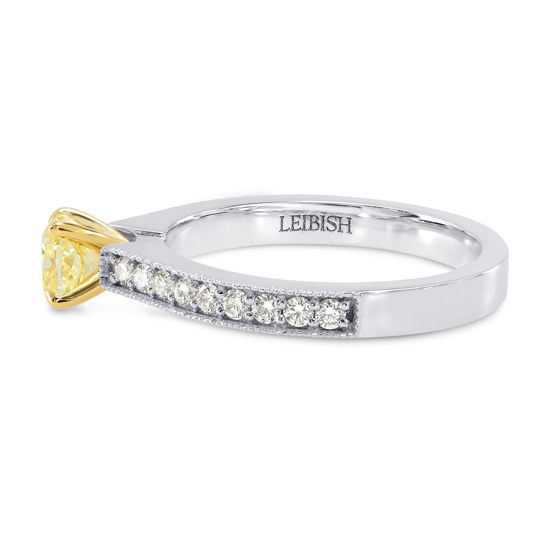 Fancy Yellow Cushion Diamond Ring