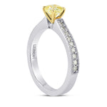 Fancy Yellow Cushion Diamond Ring