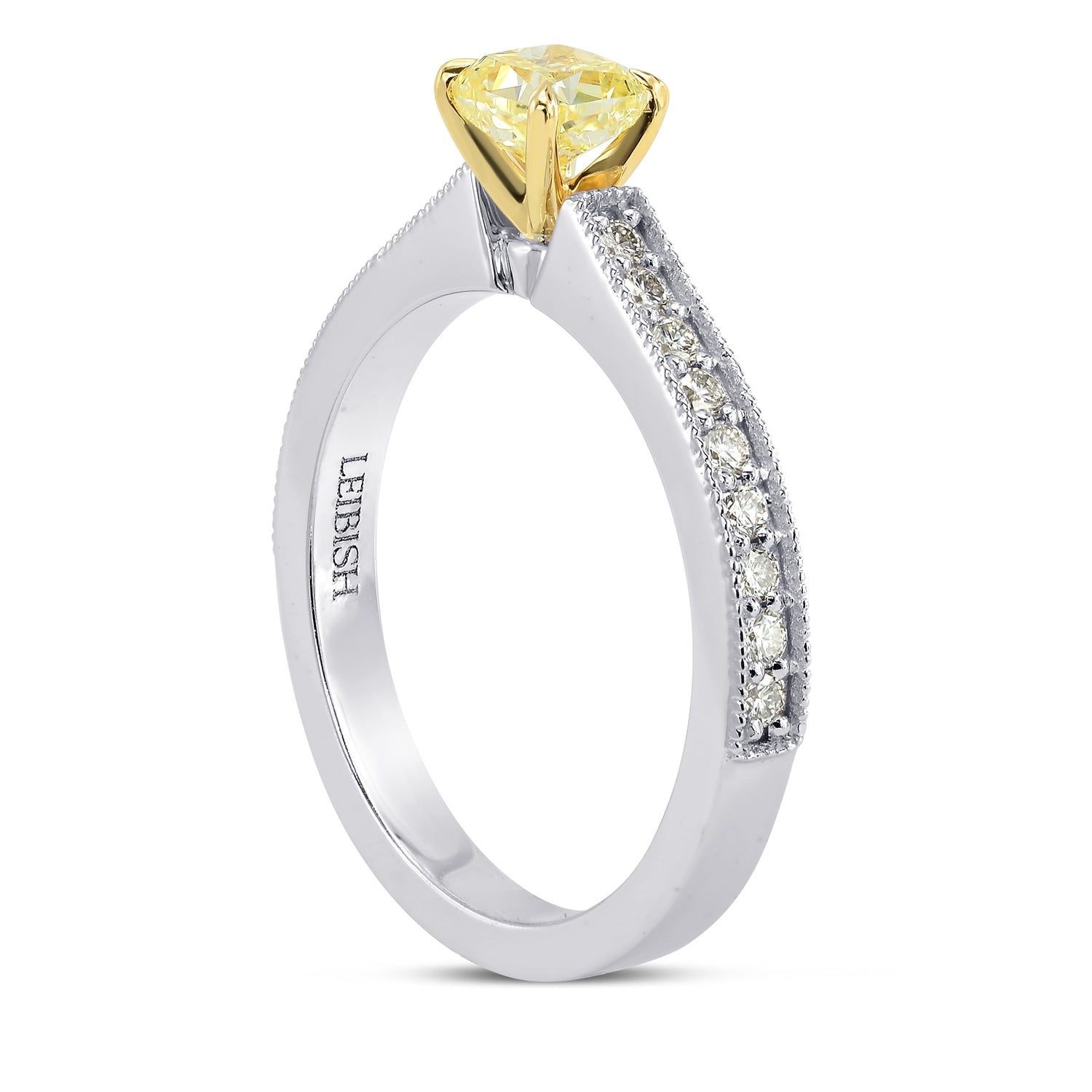 Fancy Yellow Cushion Diamond Ring
