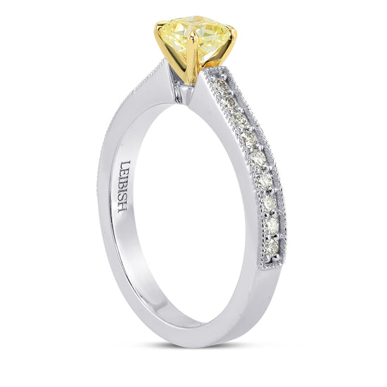 Fancy Yellow Cushion Diamond Ring