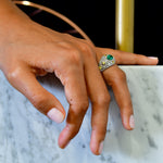 Emerald & Diamond Dress Ring