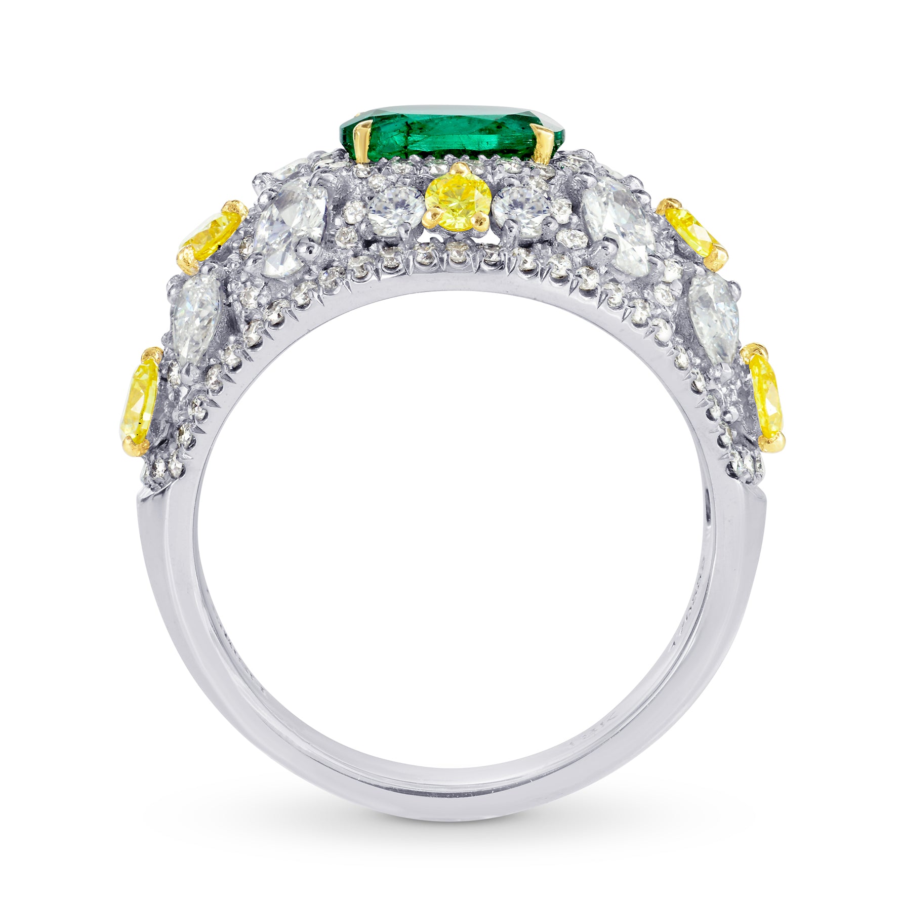 Emerald & Diamond Dress Ring