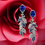 Extraordinary Sapphire & Diamond Drop Earrings